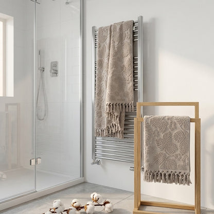 Набір рушників махрових, 2шт, 90х50см, 140х70см, Pupilla Layd Light Beige, Каппучино / Комплект рушників з махри