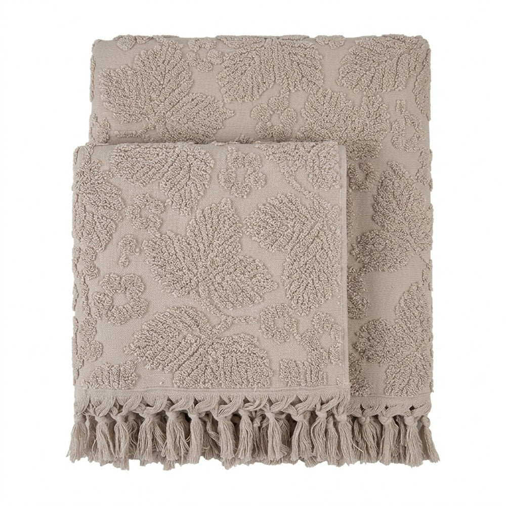 Набір рушників махрових, 2шт, 90х50см, 140х70см, Pupilla Layd Light Beige, Каппучино / Комплект рушників з махри