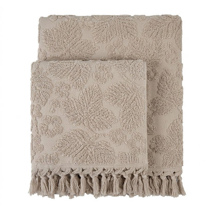 Набір рушників махрових, 2шт, 90х50см, 140х70см, Pupilla Layd Light Beige, Каппучино / Комплект рушників з махри