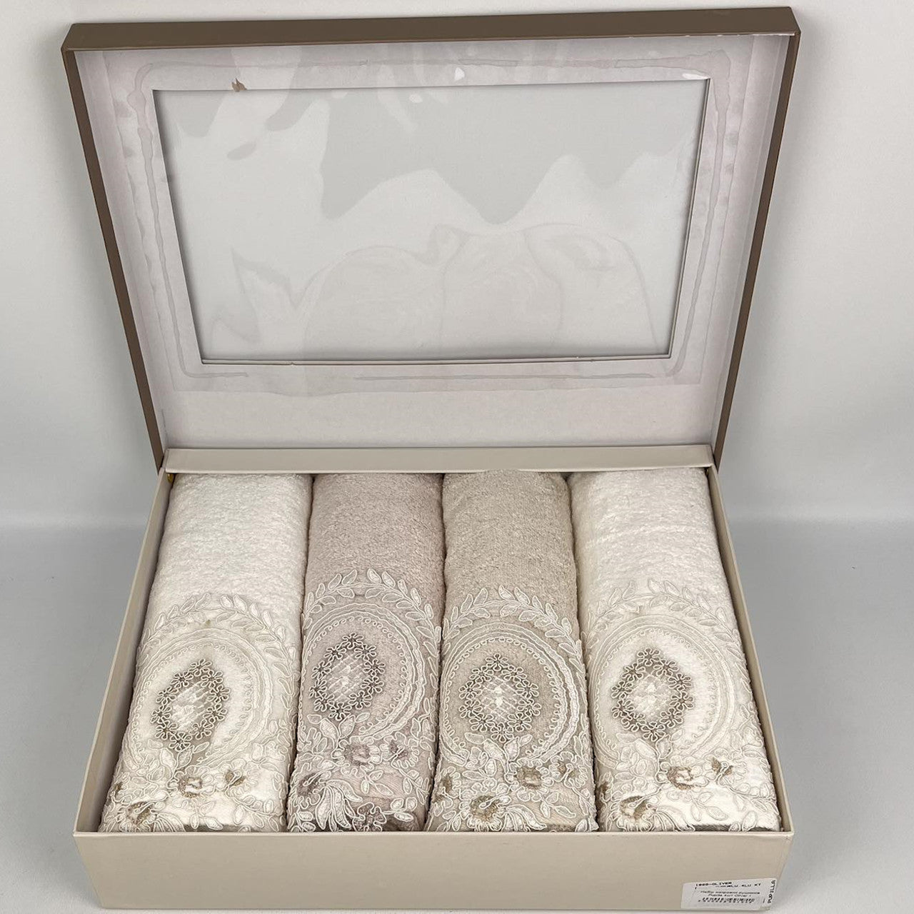 Набір рушників бамбукових, 4шт(90х50см), Pupilla Oliver 3 / Махрові рушники / Рушники для обличчя