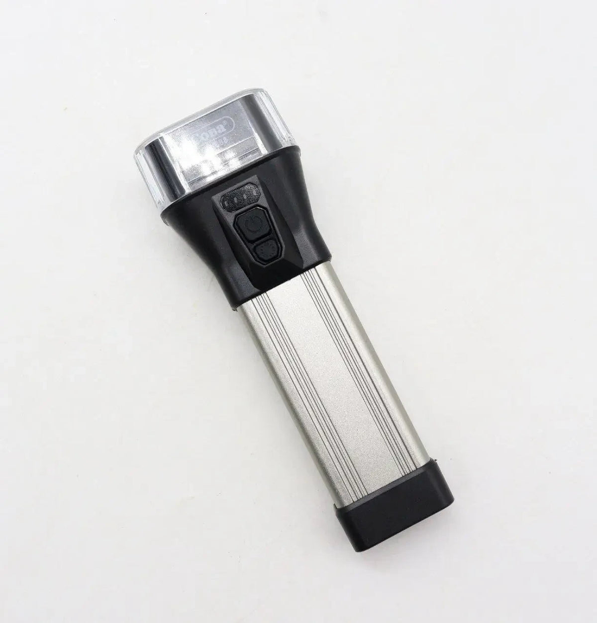 Акумуляторний ручний ліхтар із USB зарядкою та бічним світлом, 5Вт, Сова CB-888, Сірий / Світлодіодний ліхтар