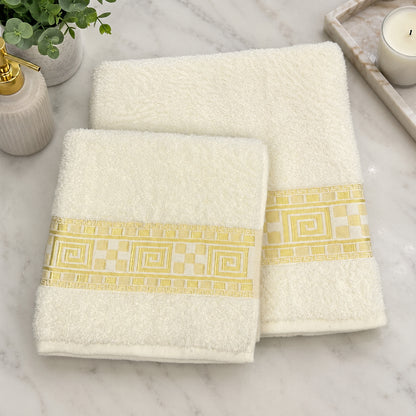 Набір рушників для ванної 2 шт (140х70, 90х50 см), Cottonize, / Комплект махрових рушників / Набір банних рушників