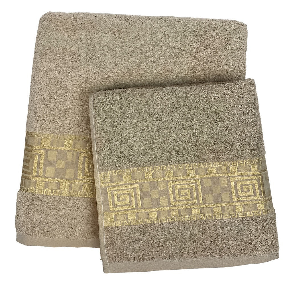 Набір рушників для ванної 2 шт (140х70, 90х50 см), Cottonize, / Комплект махрових рушників / Набір банних рушників