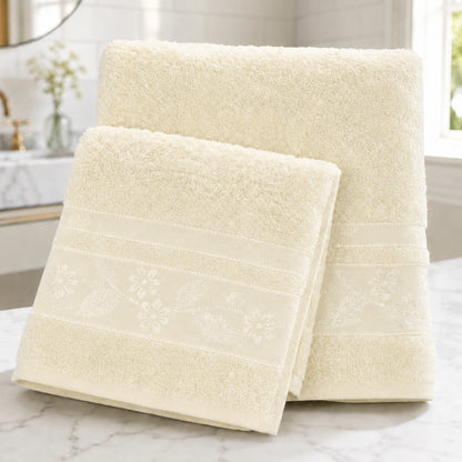 Набір махрових рушників, 2шт(140х70см, 90х50см), Cottonize cod133, / Бавовняні рушники / Банний комплект рушників
