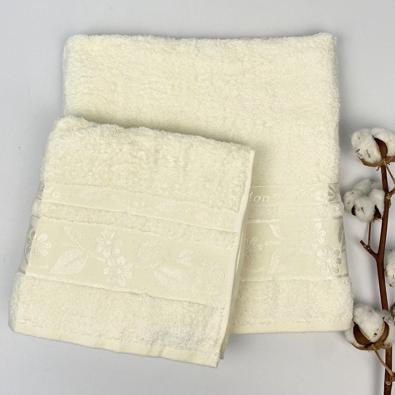 Набір махрових рушників, 2шт(140х70см, 90х50см), Cottonize cod133, / Бавовняні рушники / Банний комплект рушників