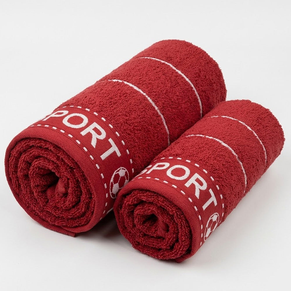 Набір махрових рушників 2шт, 140х70см, 90х50см, Cottonize, / Комплект спортивних рушників / Рушники з бавовни