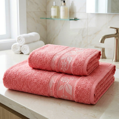 Набір махрових рушників, 2шт(140х70см, 90х50см), Cottonize cod133, / Бавовняні рушники / Банний комплект рушників