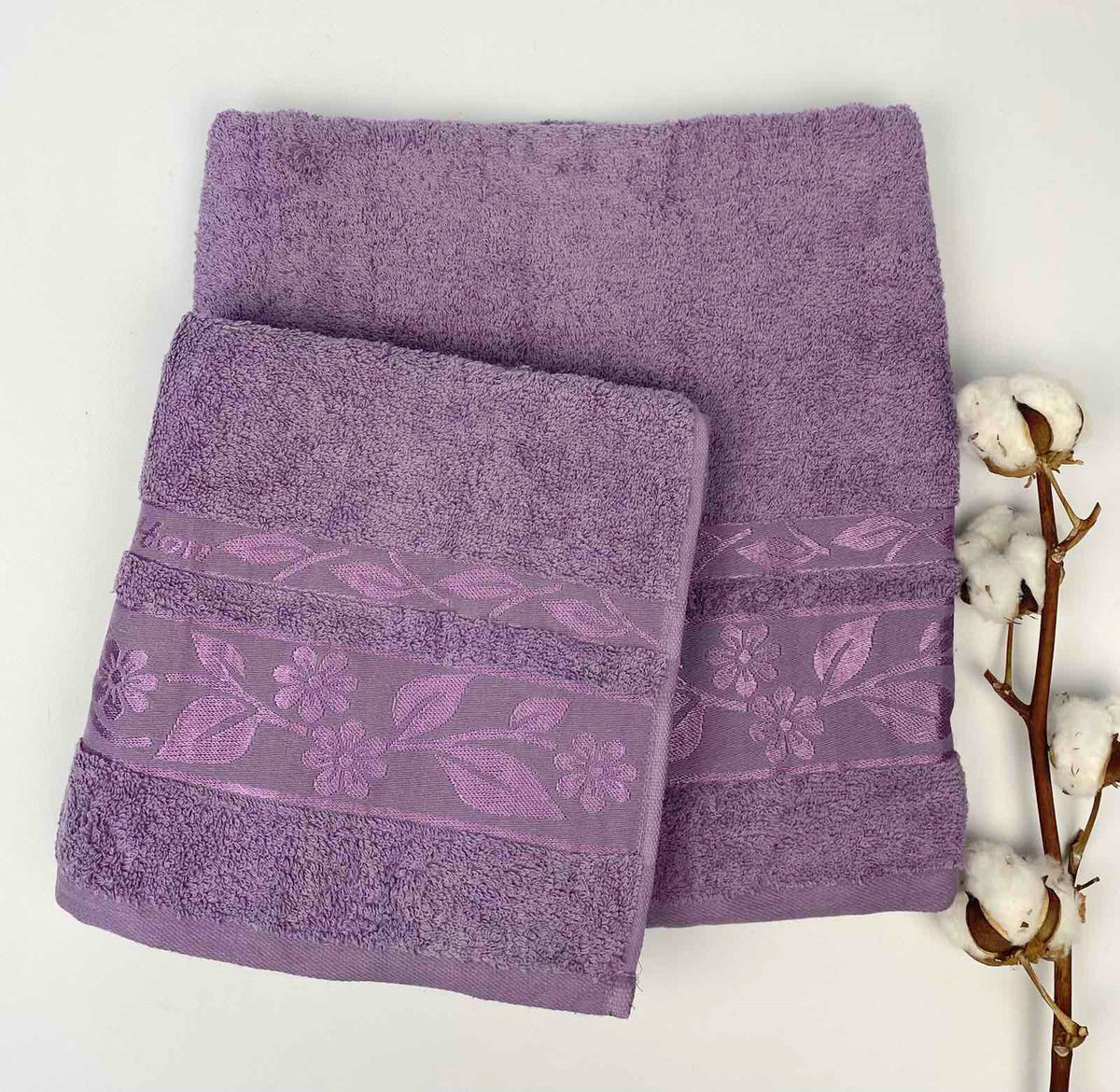 Набір махрових рушників, 2шт(140х70см, 90х50см), Cottonize cod133, / Бавовняні рушники / Банний комплект рушників