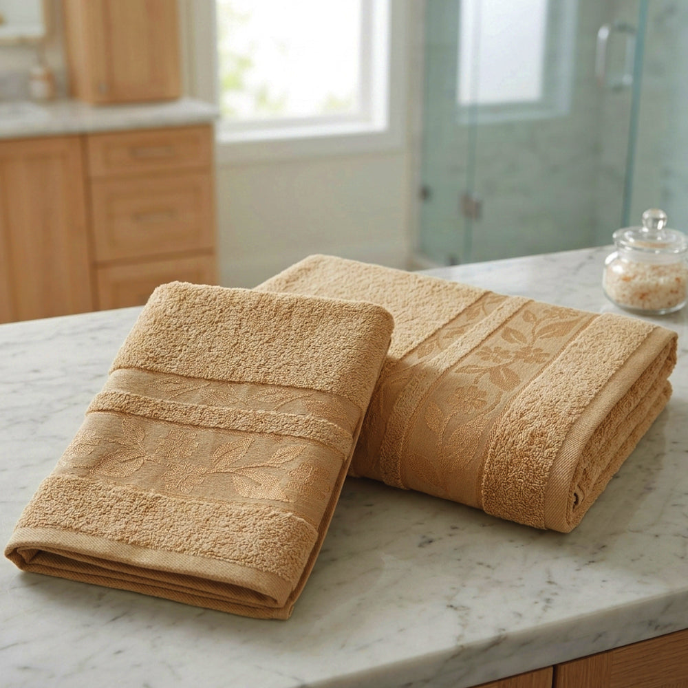 Набір махрових рушників, 2шт(140х70см, 90х50см), Cottonize cod133, / Бавовняні рушники / Банний комплект рушників