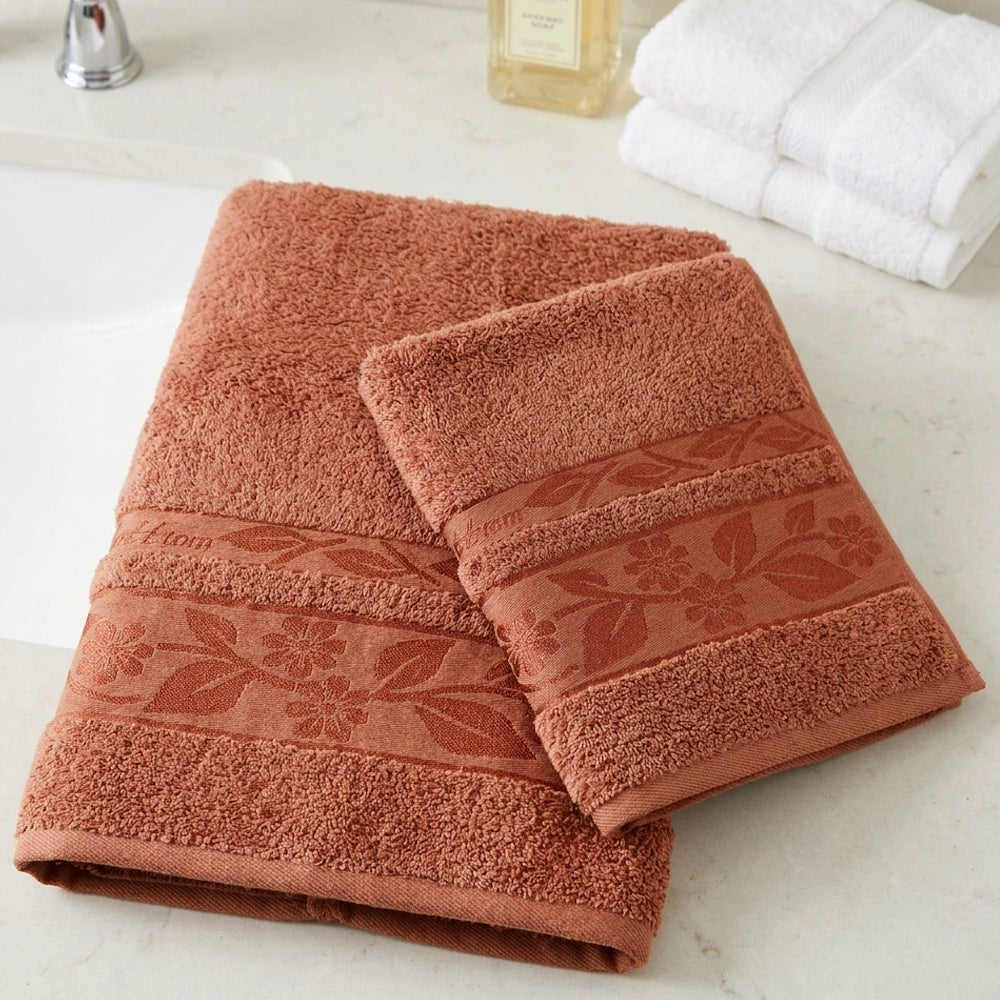 Набір махрових рушників, 2шт(140х70см, 90х50см), Cottonize cod133, / Бавовняні рушники / Банний комплект рушників