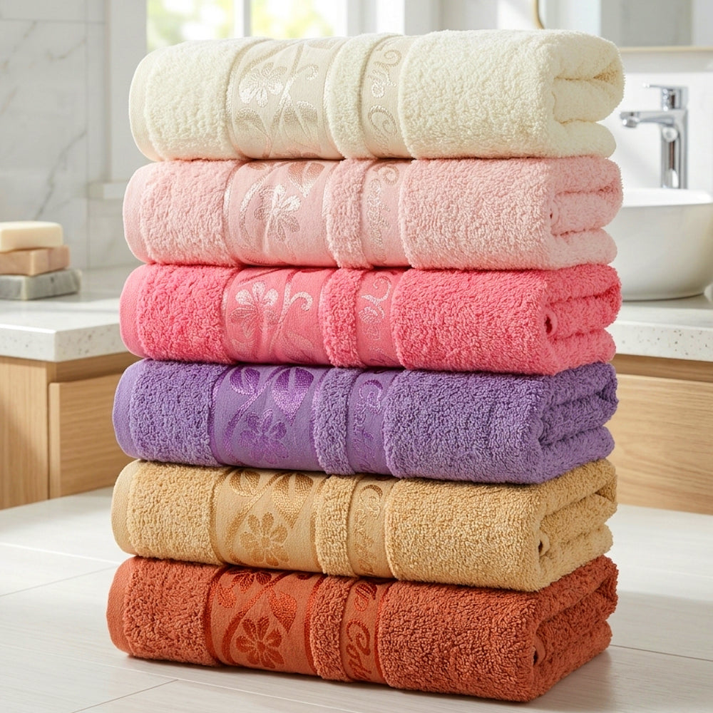 Набір рушників махрових, 6шт, 90х50см, Cottonize cod133 / Бавовняні рушники / Рушники для обличчя