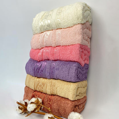 Набір рушників махрових, 6шт, 90х50см, Cottonize cod133 / Бавовняні рушники / Рушники для обличчя