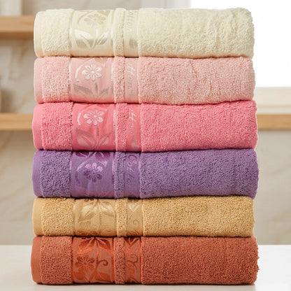 Набір рушників махрових, 6шт, 140х70см, Cottonize cod133 / Банний комплект рушників / Бавовняні рушники