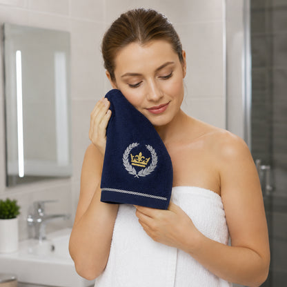 Комплект махрових рушників 4 шт, 50х30 см, Pierre Loti, / Набір рушників для обличчя / Бавовняні рушники для рук