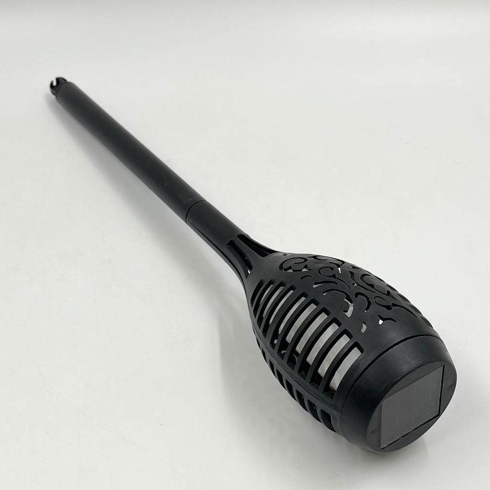 Садовий ліхтар на сонячній батареї 52см, 96LED, Solar flame, Теплий Білий / Декоративний світильник для саду / Ліхтар факел