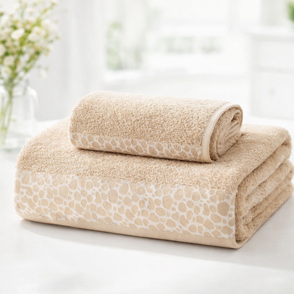 Махрові рушники в наборі, 2шт, 90х50см, 140х70см, Cottonize, / Бавовняні рушники з махри / Рушники коттонові
