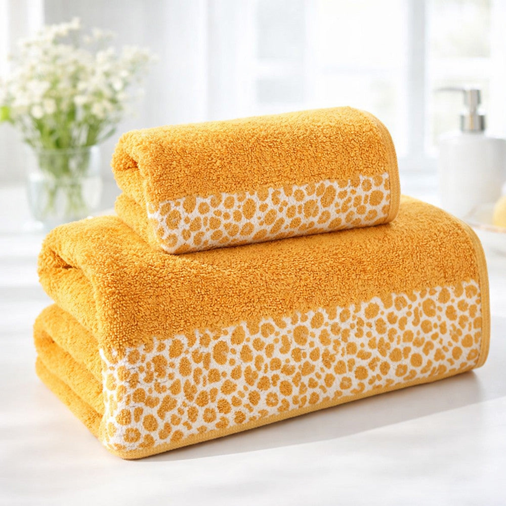 Махрові рушники в наборі, 2шт, 90х50см, 140х70см, Cottonize, / Бавовняні рушники з махри / Рушники коттонові