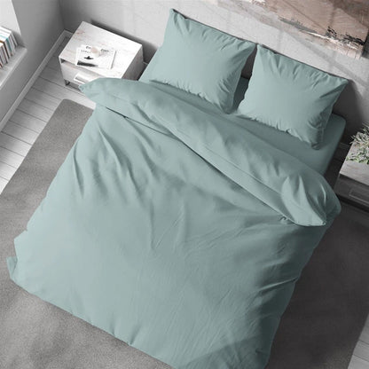 Комплект постільної білизни, мікрофібра, 215х180 см, LeLIT, / Двоспальна постільна білизна / Однотонна постіль