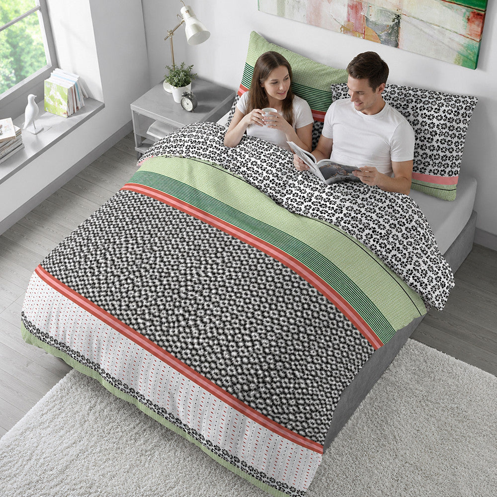 Постільна білизна з мікрофібри, двоспальний-максі, LeLIT P-0142 / Комплект спальної білизни з мікрофібри / Постільний комплект