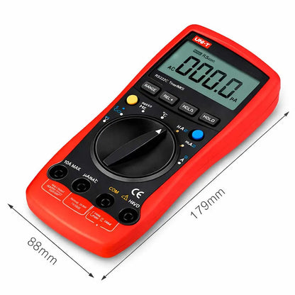 Цифровий мультиметр + 2 щупи, UNI-T UT60B, червоний / Мультиметр універсальний / Мультиметр-автомат
