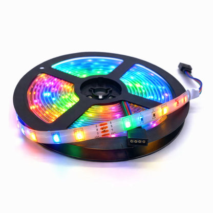 Світлодіодна стрічка, від USB і пульт, Rgb, Чорний / LED-стрічка для декору / Розумна RGB стрічка / Лед стрічка