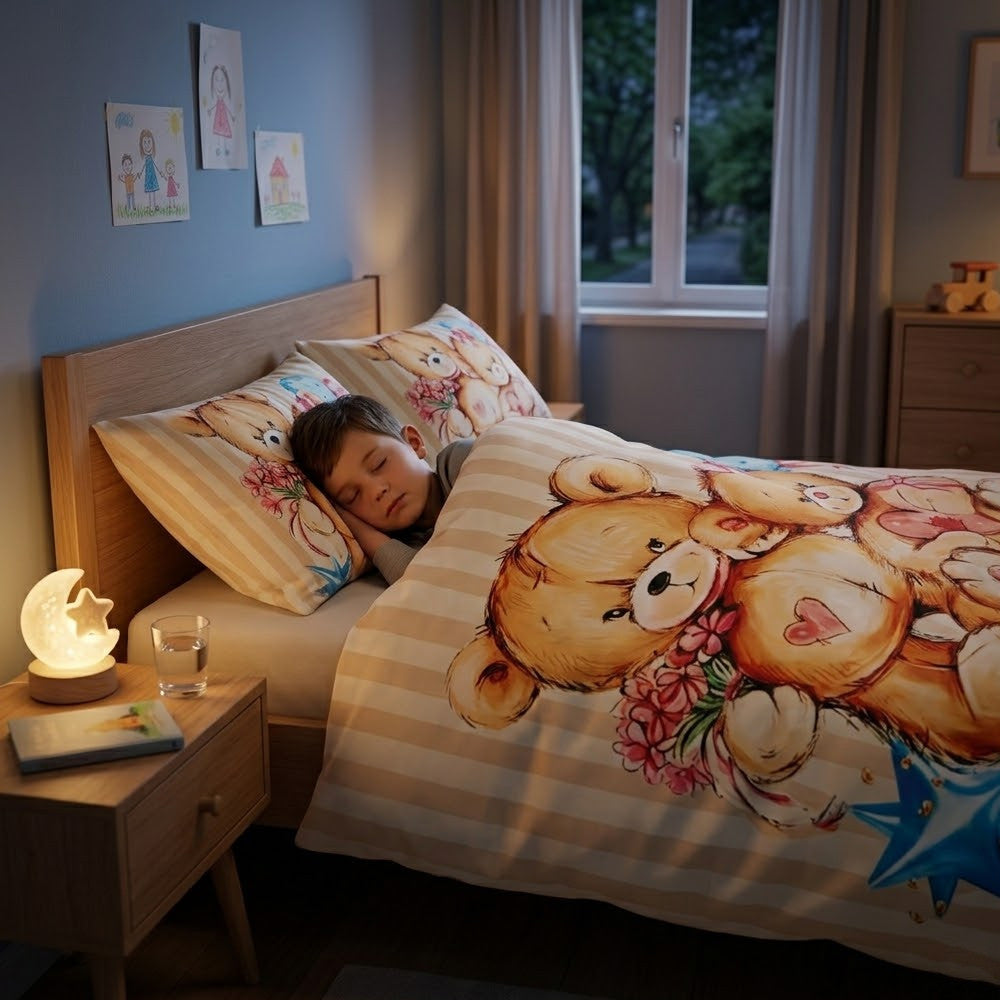 Підліткова постільна білизна полуторна, з фланелі, Colorful Home / Полуторний комплект постелі / Дитяча постільна білизна