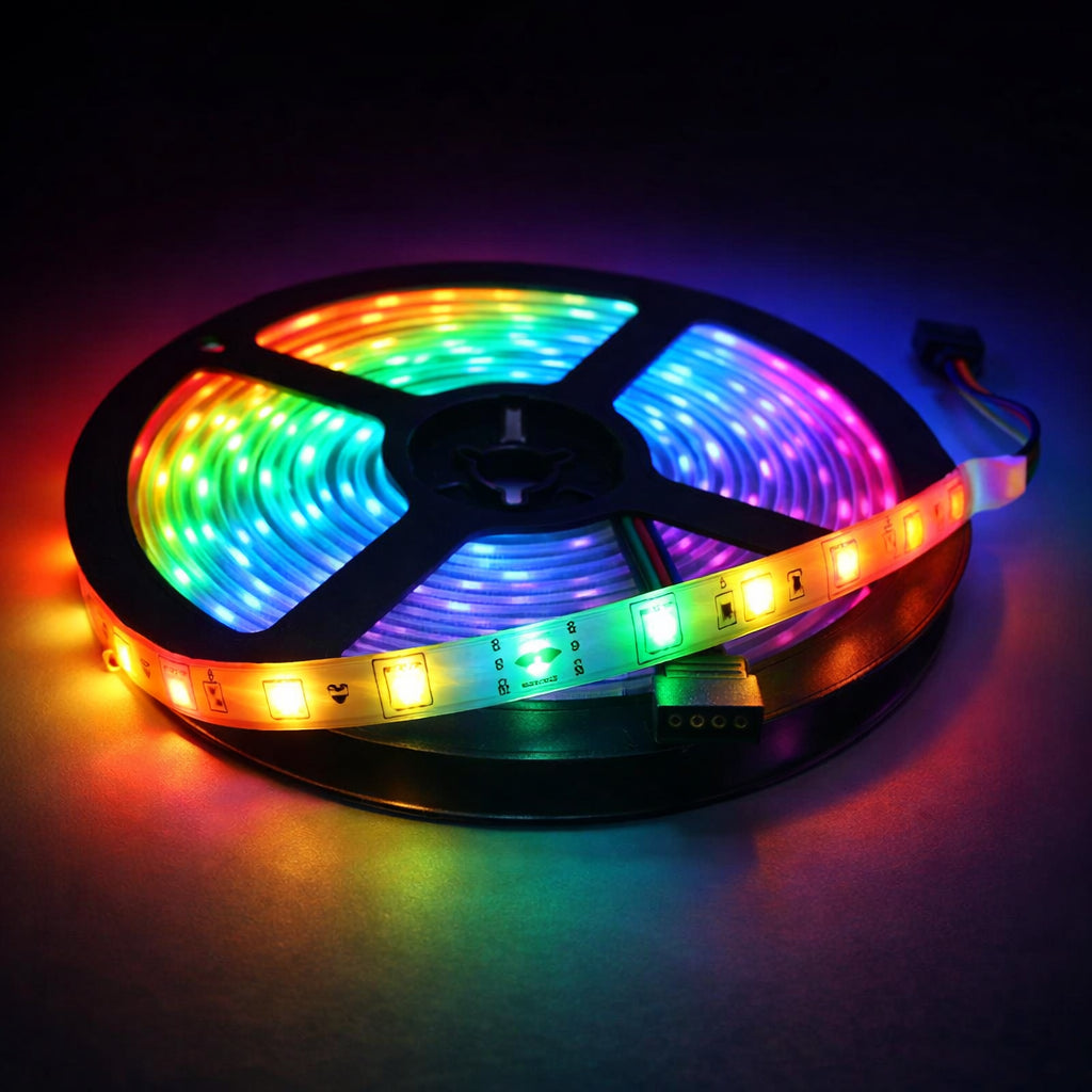 Світлодіодна стрічка, від USB і пульт, Rgb, Чорний / LED-стрічка для декору / Розумна RGB стрічка / Лед стрічка