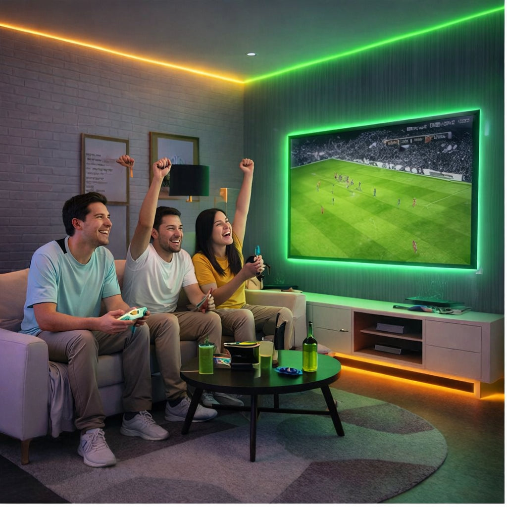 Світлодіодна стрічка, від USB і пульт, Rgb, Чорний / LED-стрічка для декору / Розумна RGB стрічка / Лед стрічка