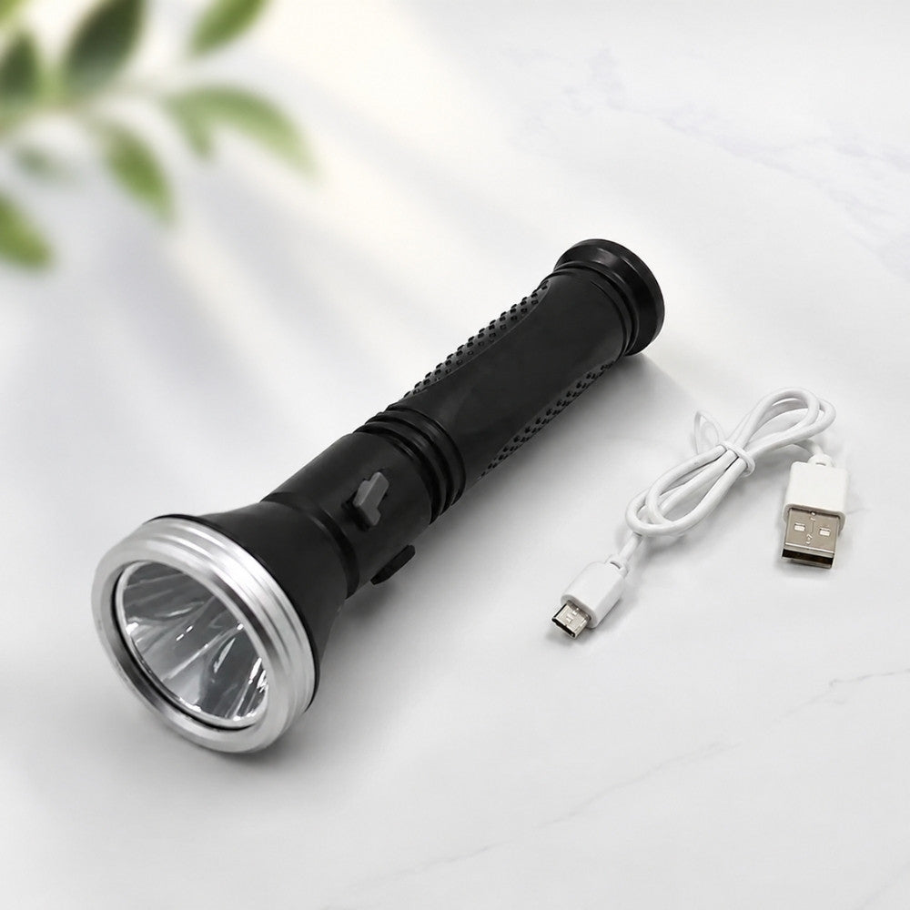 Потужний ручний ліхтарик з USB зарядкою, 1200мАг, BL YNB 1646, Чорний / Акумуляторний ліхтарик / Портативний ліхтар
