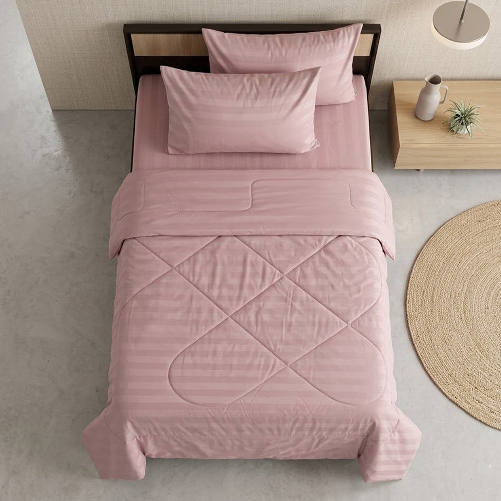 Постільна білизна полуторна з літньою ковдрою, 100% бавовна, Colorful Home, / Комплект постільної білизни з ковдрою