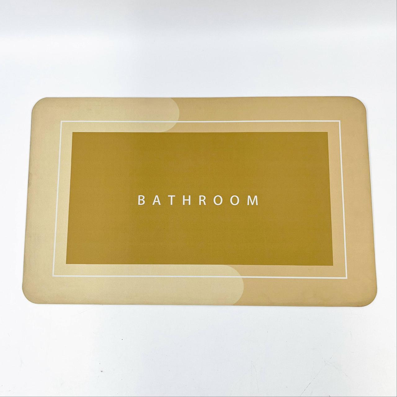Водопоглинаючий килимок для ванної 79х47 см, BATHROOM, / Антиковзний килимок у ванну