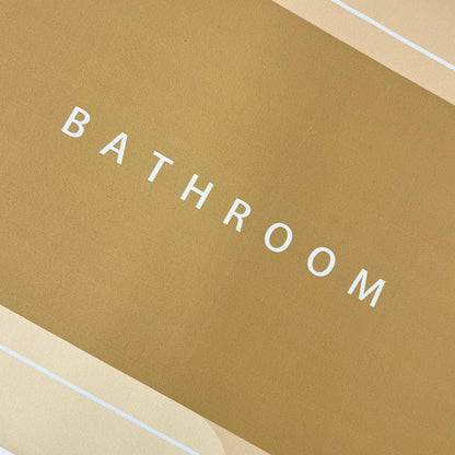 Водопоглинаючий килимок для ванної 79х47 см, BATHROOM, / Антиковзний килимок у ванну
