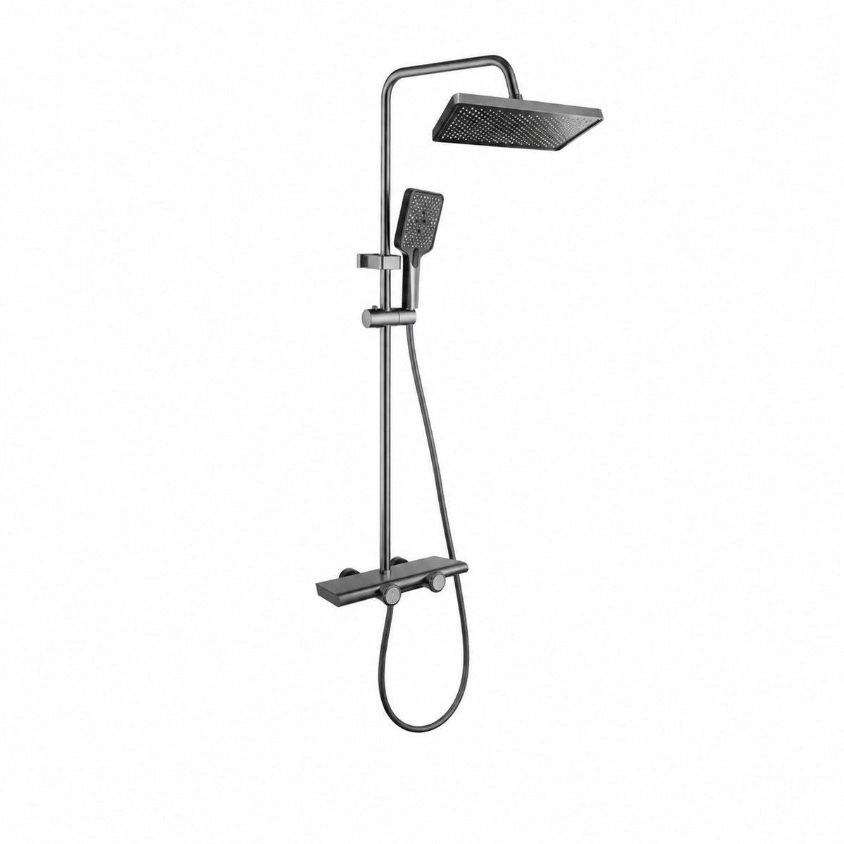 Душова система зі змішувачем Faucet CR-25HT030, Графіт /  Тропічний душ для душової кабіни та ванної / Душова панель