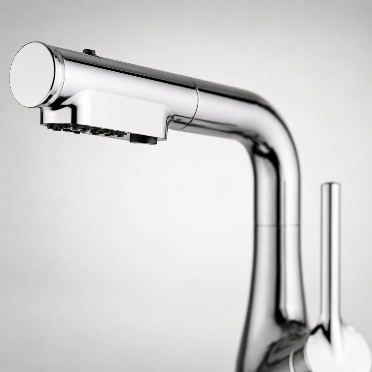Змішувач для кухні з висувною лійкою, Faucet CR-8428, Хром / Кухонний кран з нержавіючої сталі / Висувний змішувач для мийки