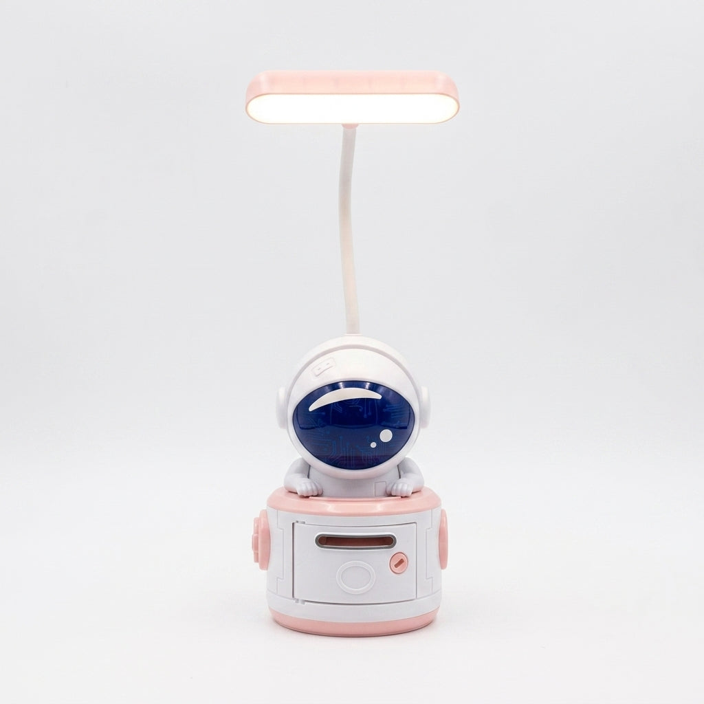Настільна лампа LED Mini Lamp Space зі стругачкою для олівців і скарбницею, / Лампа-нічник / Світильник для дітей