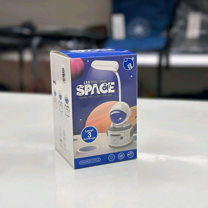 Настільна лампа LED Mini Lamp Space зі стругачкою для олівців і скарбницею, / Лампа-нічник / Світильник для дітей