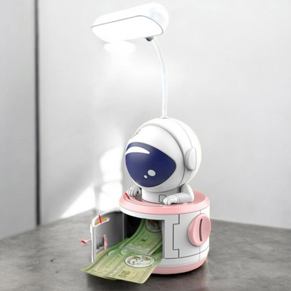 Настільна лампа LED Mini Lamp Space зі стругачкою для олівців і скарбницею, / Лампа-нічник / Світильник для дітей
