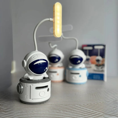 Настільна лампа LED Mini Lamp Space зі стругачкою для олівців і скарбницею, / Лампа-нічник / Світильник для дітей