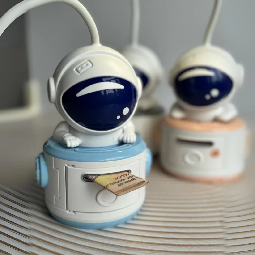 Настільна лампа LED Mini Lamp Space зі стругачкою для олівців і скарбницею, / Лампа-нічник / Світильник для дітей
