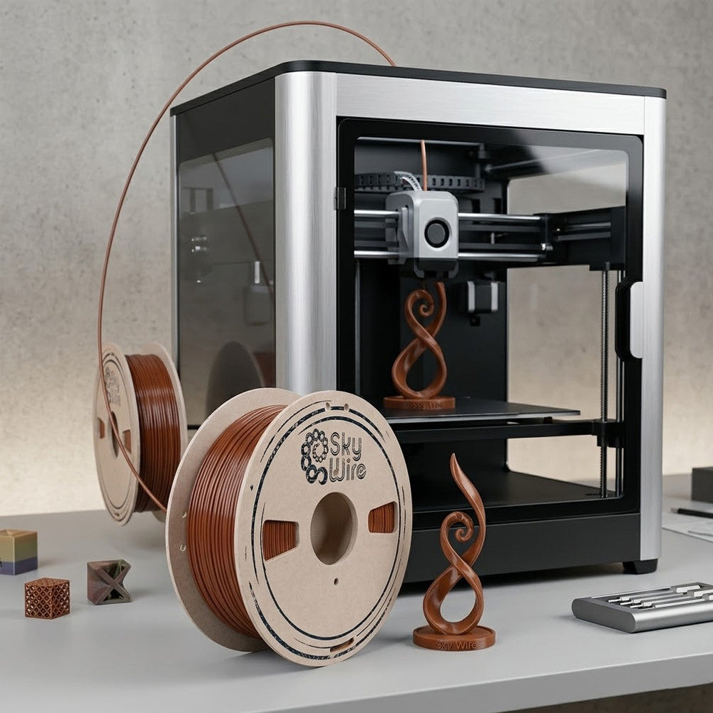 Пластик для 3D друку, PETG, 1кг, 1,75мм, SkyWire / Філамент PETG / Філамент для 3D принтера