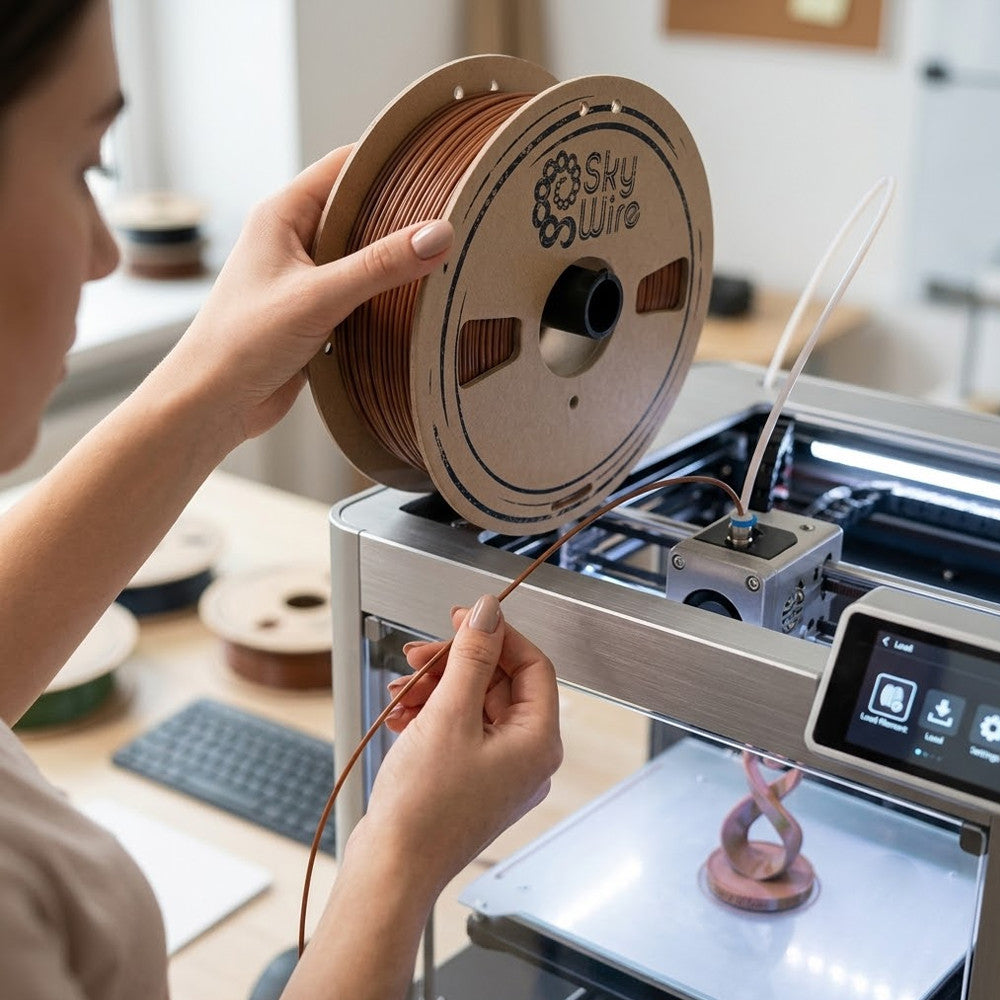 Пластик для 3D друку, PETG, 1кг, 1,75мм, SkyWire / Філамент PETG / Філамент для 3D принтера