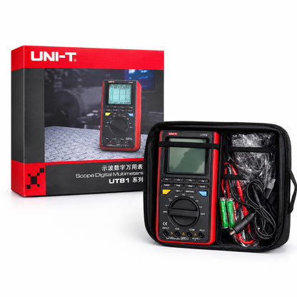 Цифровий осцилограф-мультиметр, 8 МГц, 40 МС/с, USB, UNI-T UT81B, Чорний / Портативний скопметр / Вимірювач струму та напруги