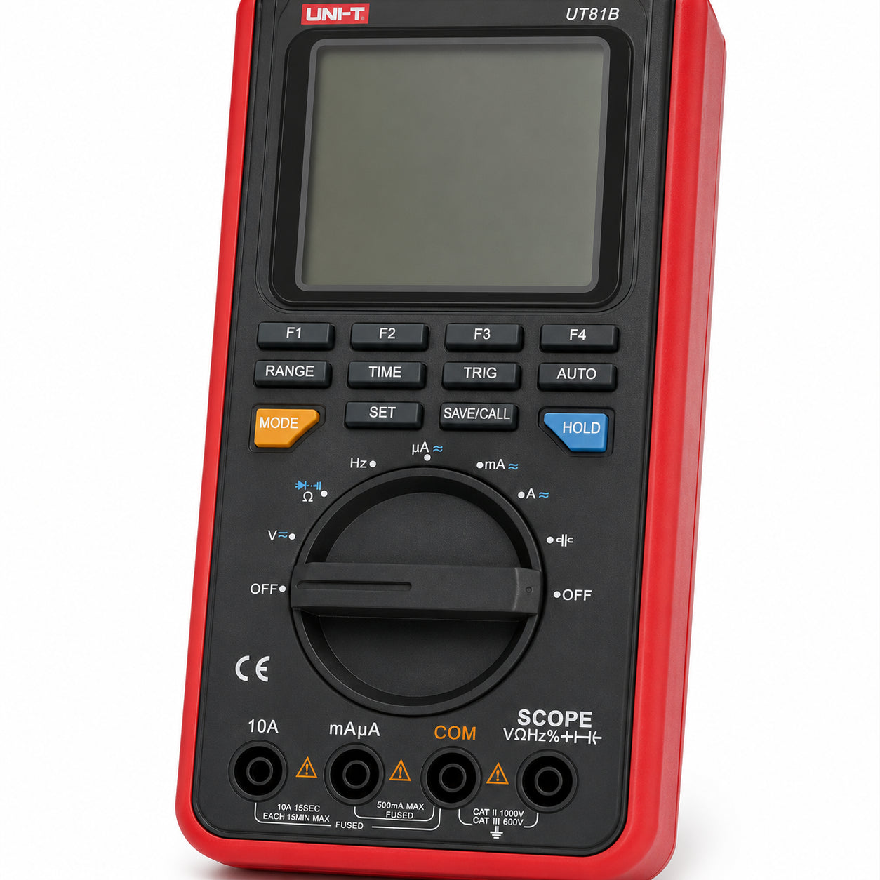 Цифровий осцилограф-мультиметр, 8 МГц, 40 МС/с, USB, UNI-T UT81B, Чорний / Портативний скопметр / Вимірювач струму та напруги