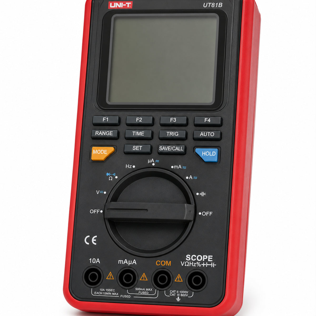 Цифровий осцилограф-мультиметр, 8 МГц, 40 МС/с, USB, UNI-T UT81B, Чорний / Портативний скопметр / Вимірювач струму та напруги