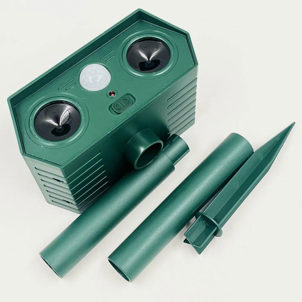 Ультразвуковий відлякувач для кротів із сонячною панеллю 300mAh, HC19, Зелений / Акумуляторний відлякувач тварин