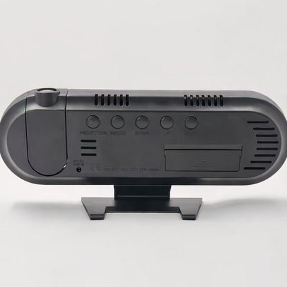 Електронний настільний годинник з проектором дати та часу, з USB,  3827LP, Зелена підсвітка / LED цифровий будильник