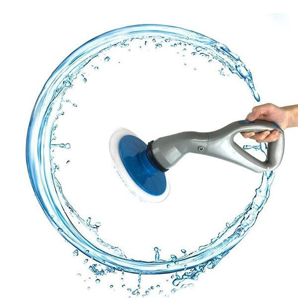 Електрична щітка для прибирання з 4 насадками, Hurricane Muscle Scrubber / Бездротова електрощітка для чищення