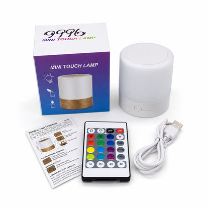 Настільна LED лампа нічник, з пультом, 5В, Mini touch lamp, Білий / Світильник-нічник / Акумуляторний нічник
