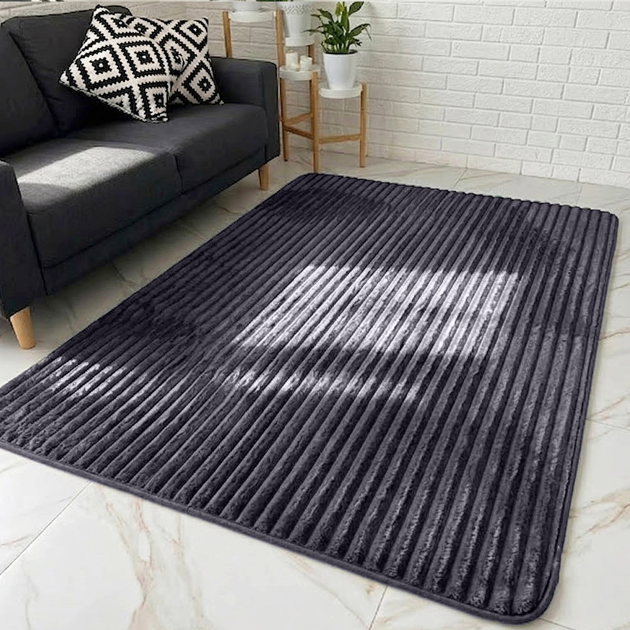 Килим хутряний Шарпей 180х120см, Colorful Home, / Приліжковий килимок зі штучного хутра / Килимок декоративний