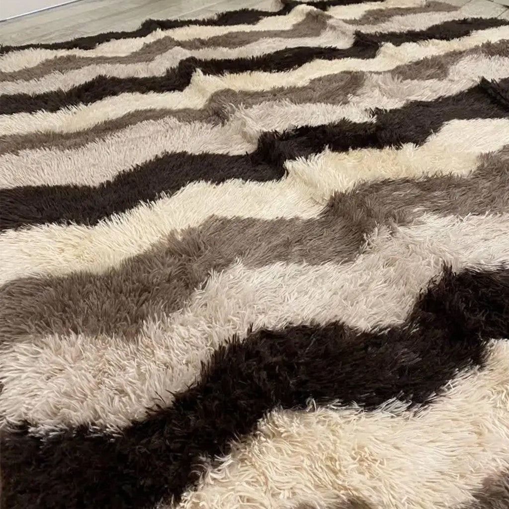 Килим з довгим ворсом, 250х200см, / Пухнастий килим / Килимок приліжковий / Килим в спальню / Килим в залу
